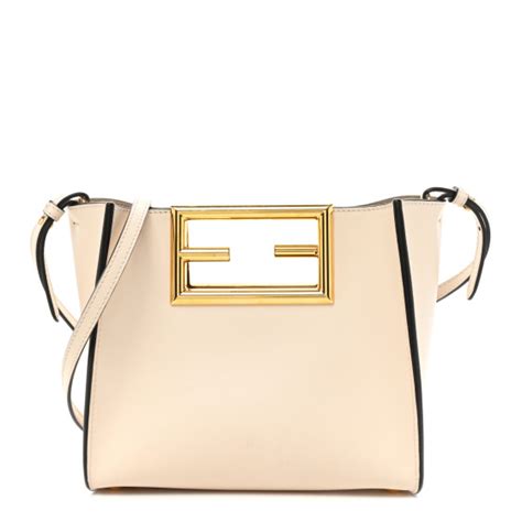 FENDI Vitello King Small Fendi Way Tote Camelia